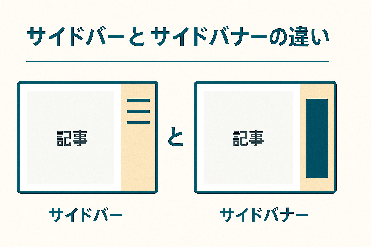 サイドバーとサイドバナーの違い